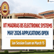 IIT Madras BS Electronic Systems: May 2026 Applications Open; Jan Session Exam on March 15